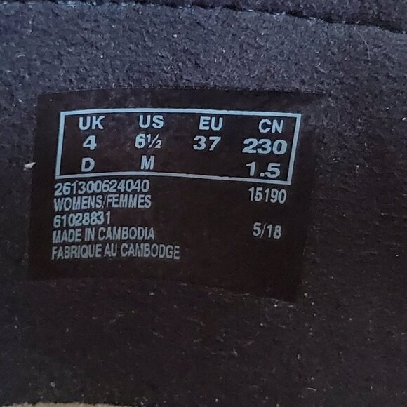 CLARK'S Wool & Leather Slip On Loafer Shoes Women's 6.5M Flat Low Heel Non Slip - Picture 5 of 14